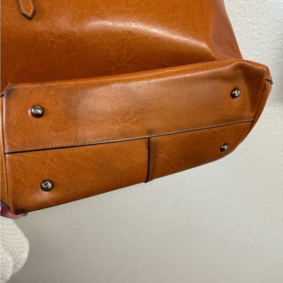 Kattee Genuine Leather Shoulder Bag Work Laptop Tote Adjustable Handbag - Picture 10 of 12